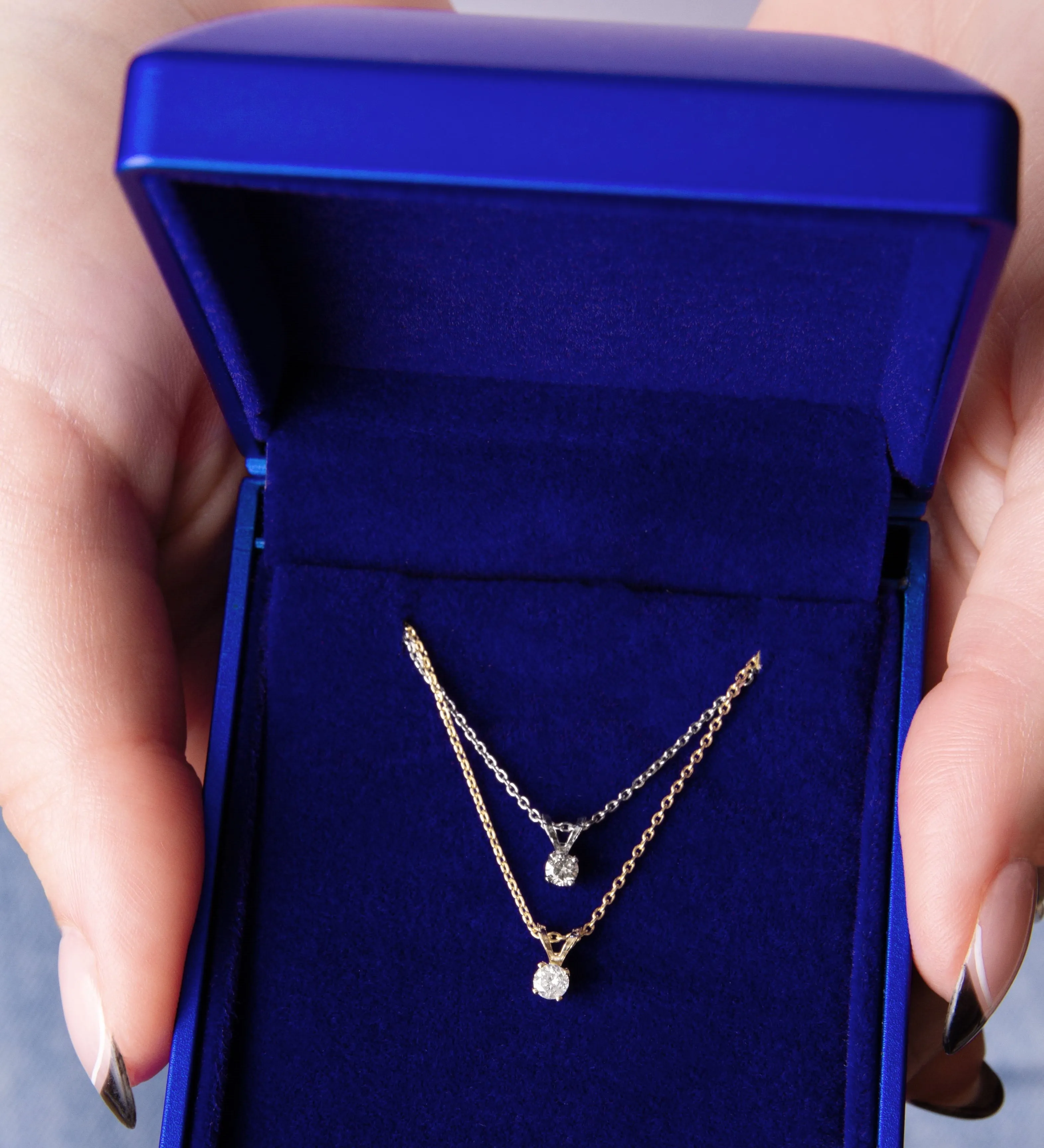 SuperJeweler 14 Karat Yellow Gold 1/6 Carat Diamond Solitaire Necklace, 18 Inches For Women