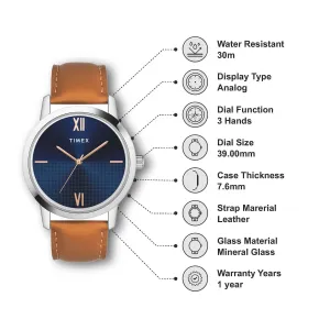 Timex Analog Blue Dial Men Watch - TWTG31SMU01
