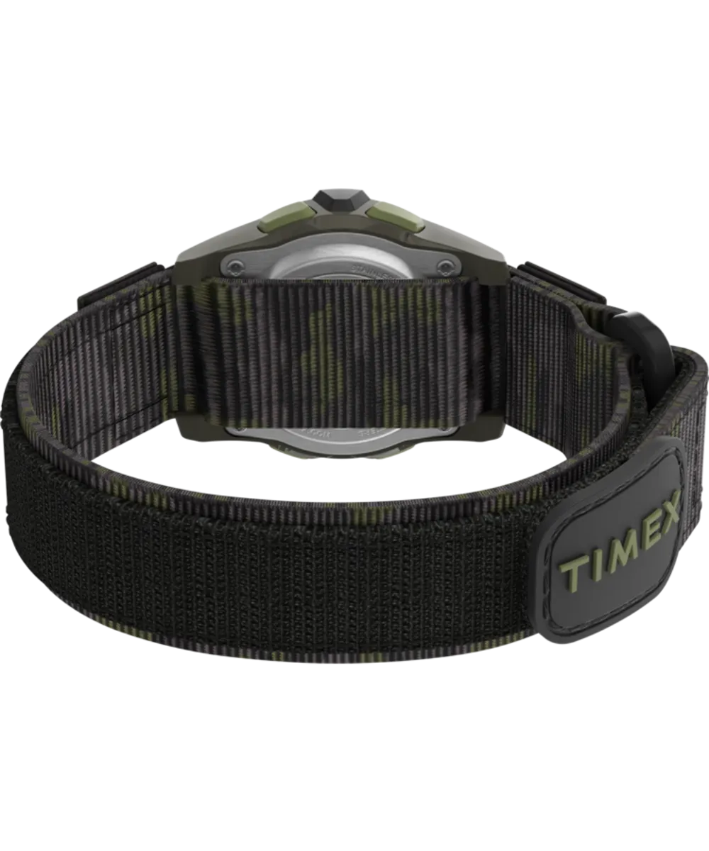 TIMEX TIME MACHINES® 35mm Green/Brown Camo Fast Wrap® Kids Digital Watch