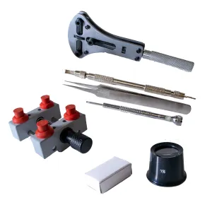 Tool set for opening backs of large watches