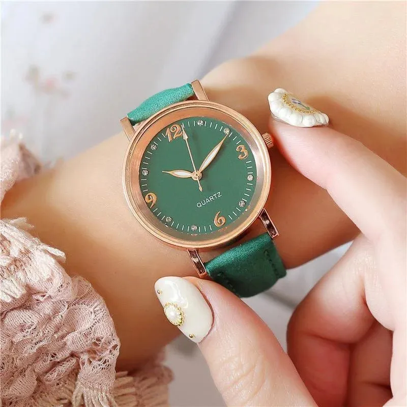 Watches for Women Leather Band Luxury Quartz Bracelet Watch