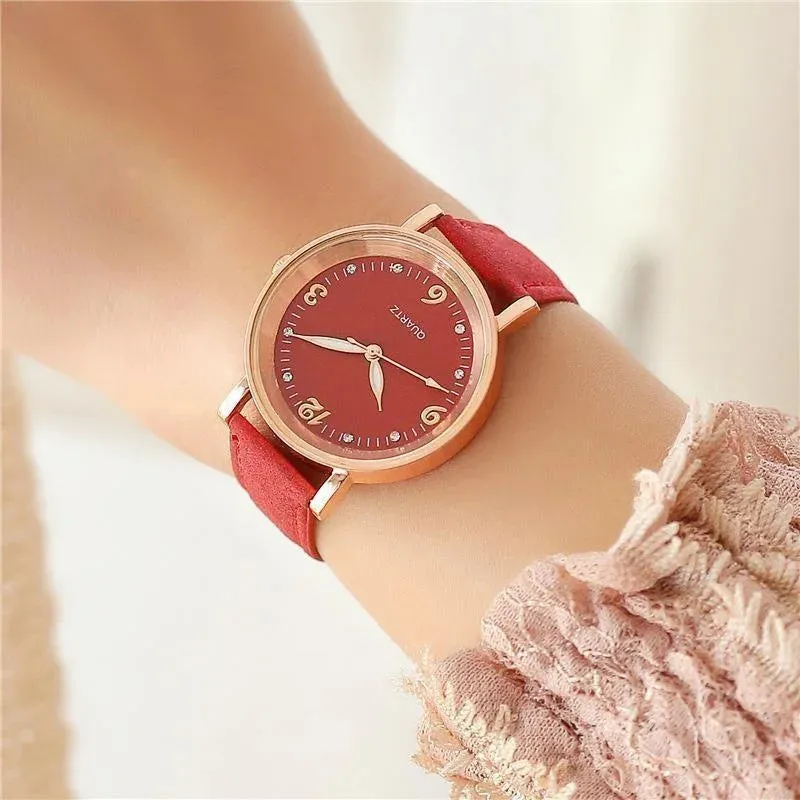 Watches for Women Leather Band Luxury Quartz Bracelet Watch