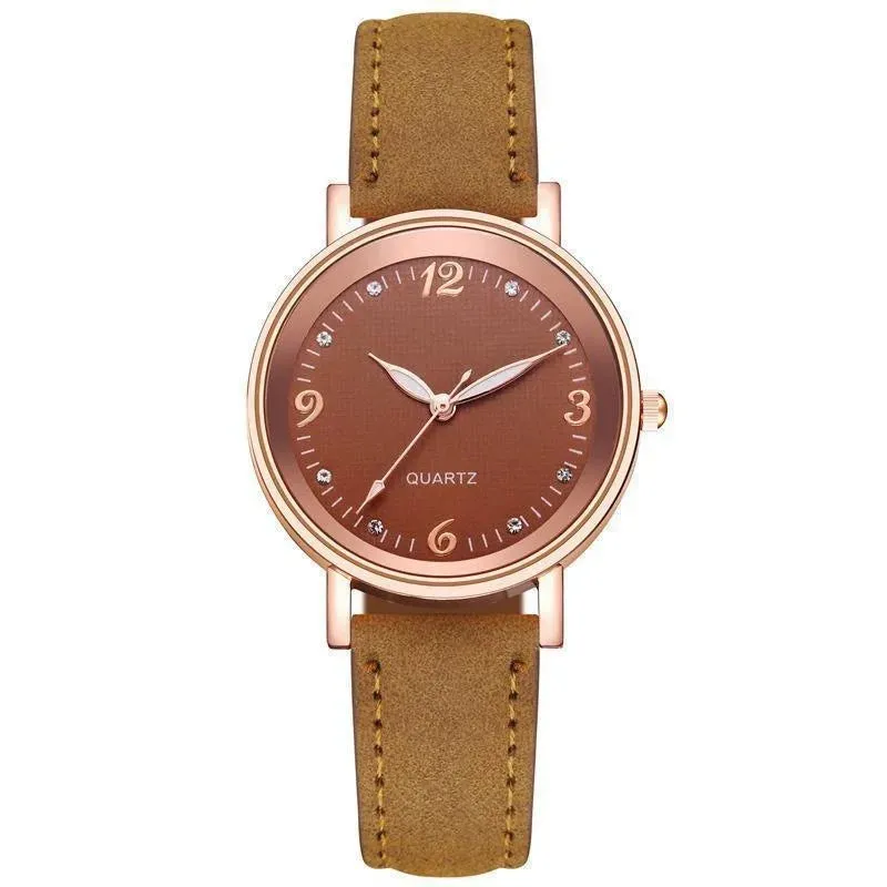 Watches for Women Leather Band Luxury Quartz Bracelet Watch
