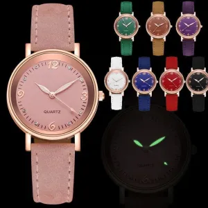 Watches for Women Leather Band Luxury Quartz Bracelet Watch