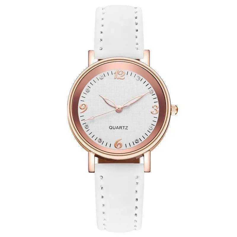 Watches for Women Leather Band Luxury Quartz Bracelet Watch
